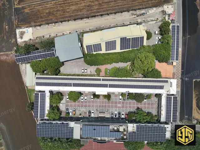 彰化埤頭・埤頭國中校舍屋頂光電設施空拍