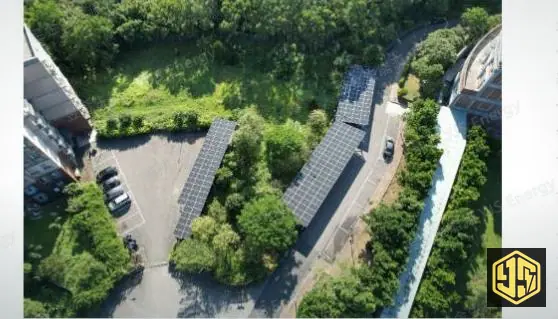 新北三芝・馬偕護專停車場光電設施代表照