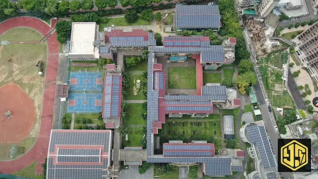 桃園龜山・龜山國中校舍屋頂光電設施代表照