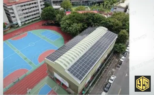 新北中和・漳和國中・半戶外球場光電設施代表照